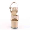 Pleaser - ADORE708N Sandale à bride à la cheville, Pole dance chaussures - Chaussures de pole dance - Crème Product image
